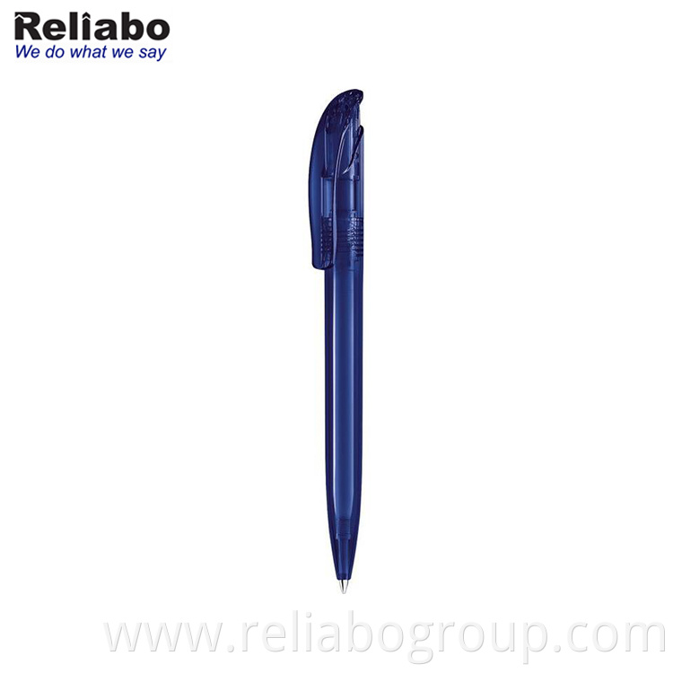 Color press ballpoint pens Plastic Simple transparent advertising ball pen